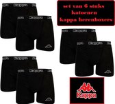Boxer en coton Kappa 6 pièces noir taille L