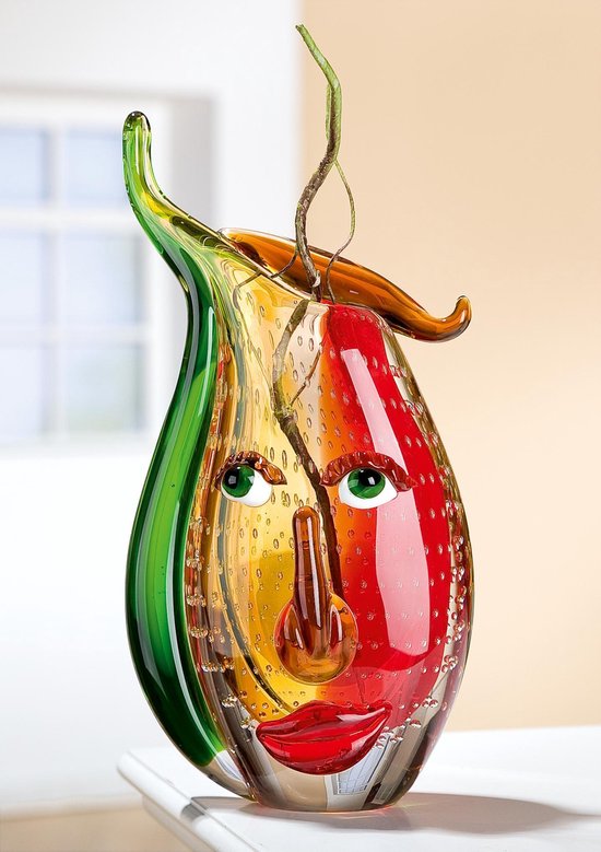 Design vaas- vaas met gezicht - decoratieve vaas happy | bol.com