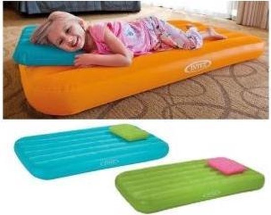 Intex Kidz Luchtbed, reisbed set, 107 x 168 x 25 cm, inclusief pomp