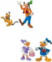 Goofy en Pluto - Disney Set - 2 speelfiguurtjes - 7 cm - Bullyland