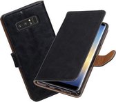 BestCases.nl Samsung Galaxy Note 8 Pull-Up booktype hoesje zwart