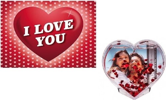 koffer op vakantie web Valentijn - Valentijnskaart met 3D hart fotolijstje - Valentijnsdag cadeaus  | bol.com