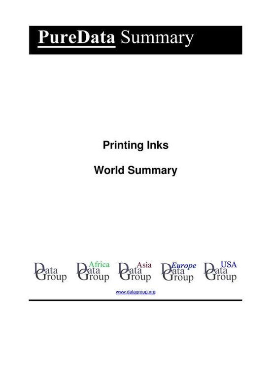 PureData World Summary 1171 - Printing Inks World Summary - cover