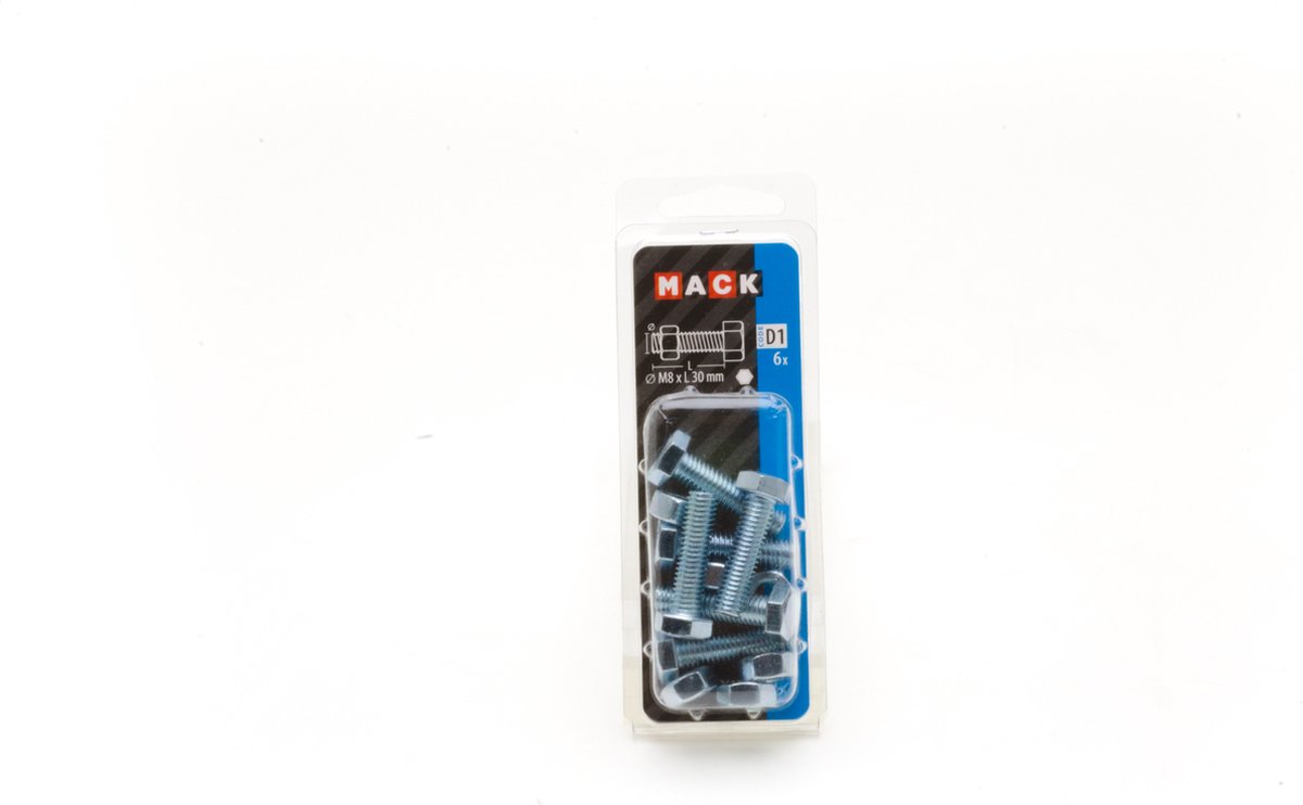 6X MACK 8x30mm Tapbout + moer D1 1017613