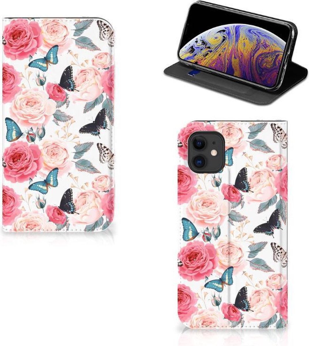 Apple iPhone 11 Smart Cover Butterfly Roses