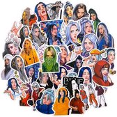 Billie Eilish sticker mix - voor laptop, gitaar, agenda, mobiel etc - 50 stickers