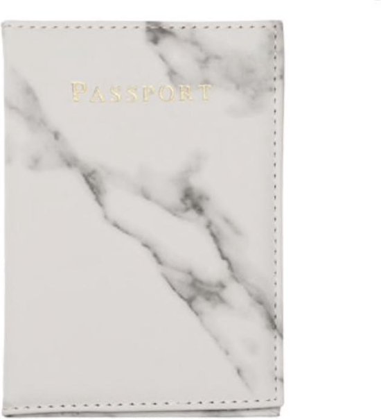 Couverture de passeport Marbre gris argent blanc - Couverture de passeport Porte-passeport Dossier de cas de passeport