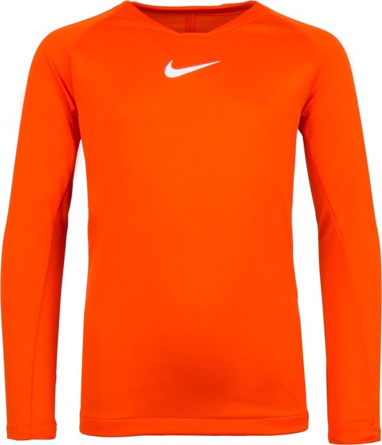 Nike Park First Layer Thermoshirt - Thermoshirt - oranje - 152 | bol.com