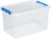 Sunware - Q-line opbergbox 62L transparant blauw - 60 x 40 x 34 cm
