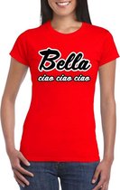 Bella Ciao Ciao bankovervaller t-shirt rood voor dames XL