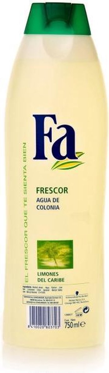 Fa Frescor Agua De Colonia - Limones Del Caribe 750 ml | bol.com