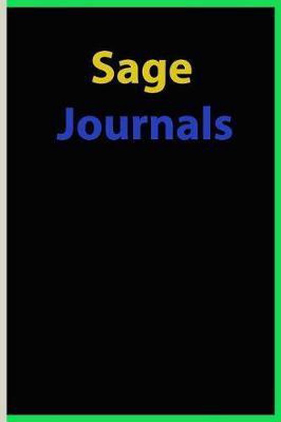 Sage Journals, Sima Mark 9781724353481 Boeken