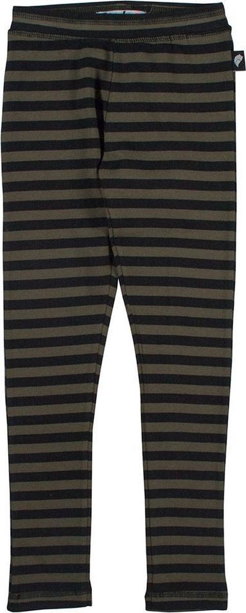 Birds by D-Rak legging - gestreept - khaki/zwart - maat 110
