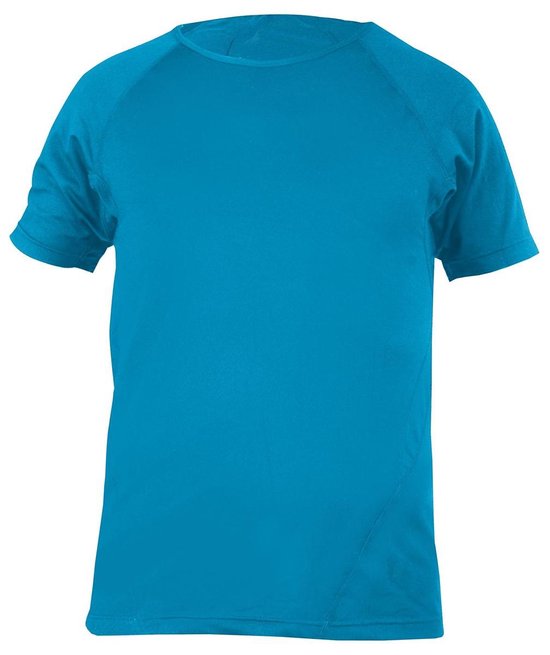 Yoga-T-Shirt, men - aqua Loungewear shirt YOGISTAR
