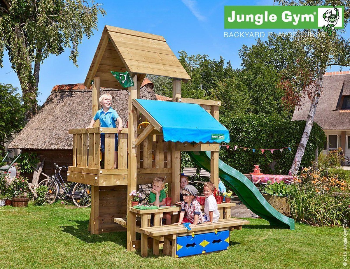 Jungle Gym Cubby Mini Picnic 160 Houten Speeltoestel voor Buiten