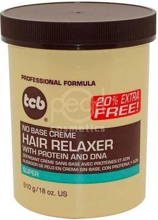 Tcb No Base Creme Hair Relaxer Super Bol 