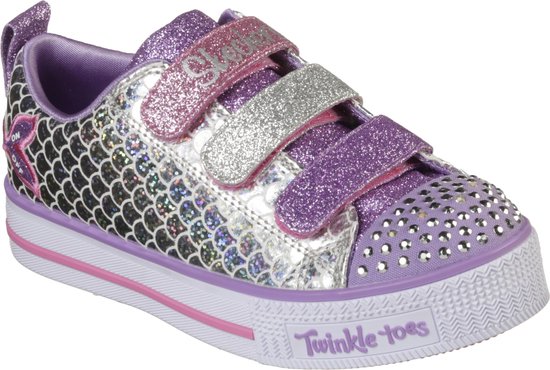 Skechers Twinkle Lite Sparkle Scales Meisjes Sneakers - Silver - Maat 32 |  bol.com