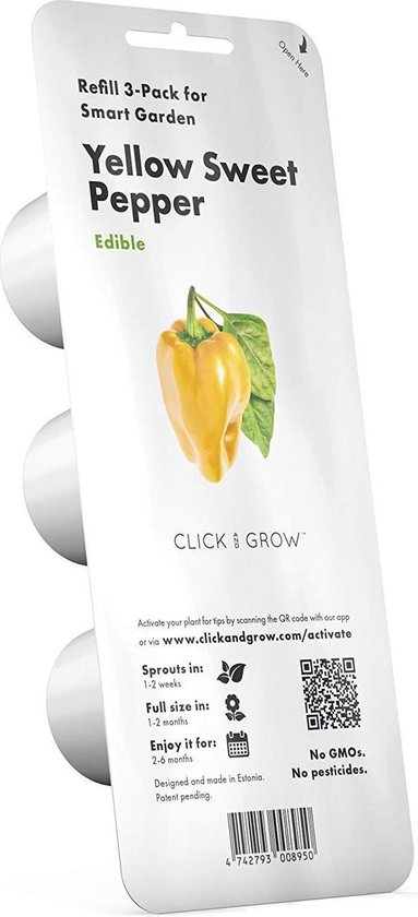 Click & Grow Navulling Gele paprika