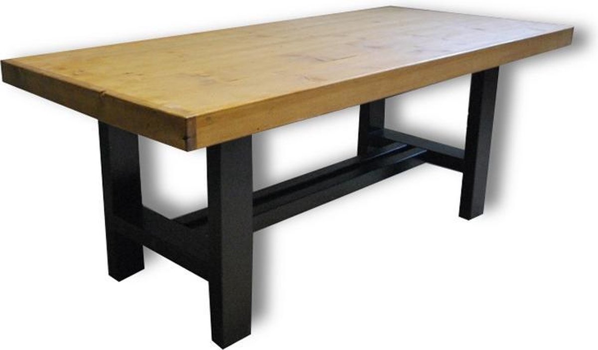 Tafel Case 4 Persoons Eettafel Bruin/zwart