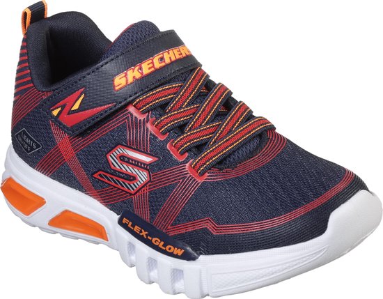 Skechers Flex Glow Jongens Sneakers - Blauw - Maat 34 | Bestel nu!