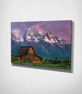 Rocky Mountain National Park Canvas - 60 x 40 cm - Landschap - Schilderij - Canvas - Slaapkamer - Wanddecoratie  - Slaapkamer - Foto op canvas