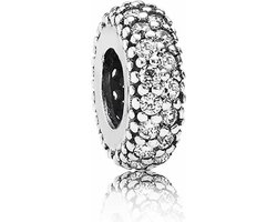 PANDORA SPACER BEDEL ZILVER 'WIT' 791359CZ