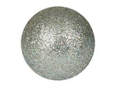 Europalms Kerstbal 3,5cm, zilver, glitter 48x