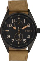 OOZOO Timepieces Camel/Zwart horloge  (42 mm) - Bruin