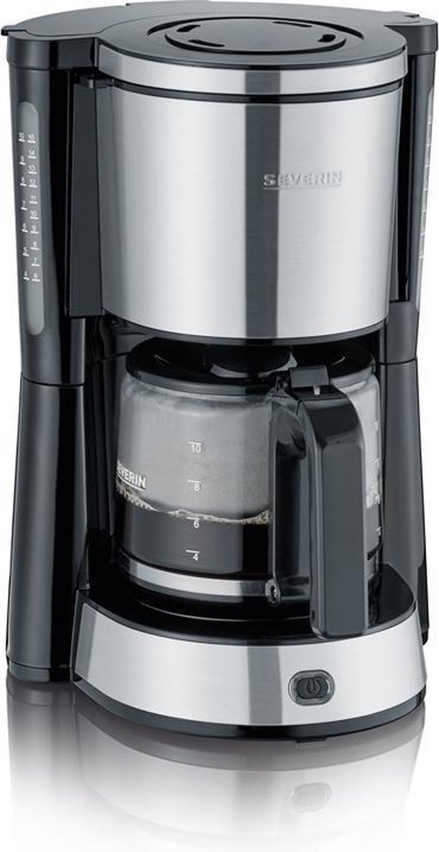 Severin KA 4822 Filter-koffiezetapparaat RVS/Zwart