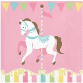 Servetten carousel (25x25cm, 16st)
