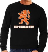 Nederland supporter sweater Hup Holland Hup zwart voor heren - landen kleding XL