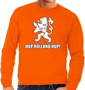 Nederland supporter sweater Hup Holland Hup oranje voor heren - landen kleding L