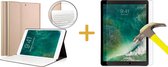 Hoes met Toetsenbord geschikt voor iPad Air 2019 10.5 inch - Book Case Cover en Screenprotector Goud