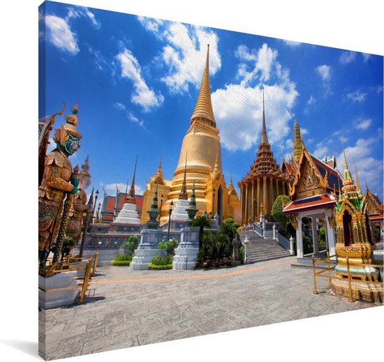 Canvas Schilderij Thailand - Paleis - Azië - 120x80 cm - Wanddecoratie