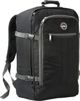 CabinMax Metz Reistas– Handbagage 44L- Rugzak – Schooltas - Backpack 55x40x20cm – Lichtgewicht - Zwart/Grijs (MZ BK/GY)