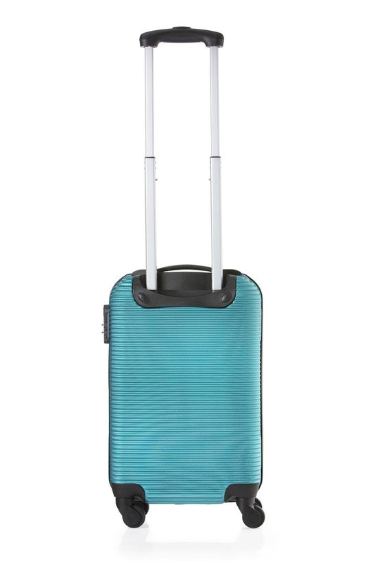 TravelZ Horizon Handbagage koffer - 54cm Handbagage Trolley 35 Ltr - Zeegroen