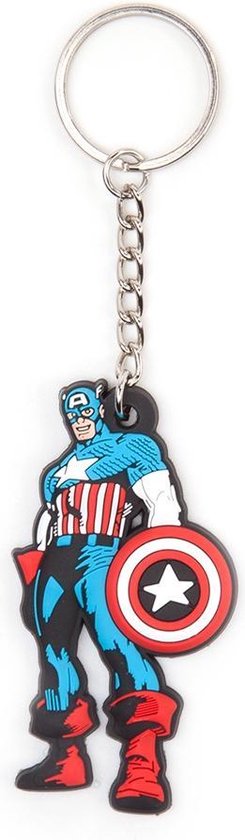 Marvel Comics - Captain America - Porte-clés en caoutchouc