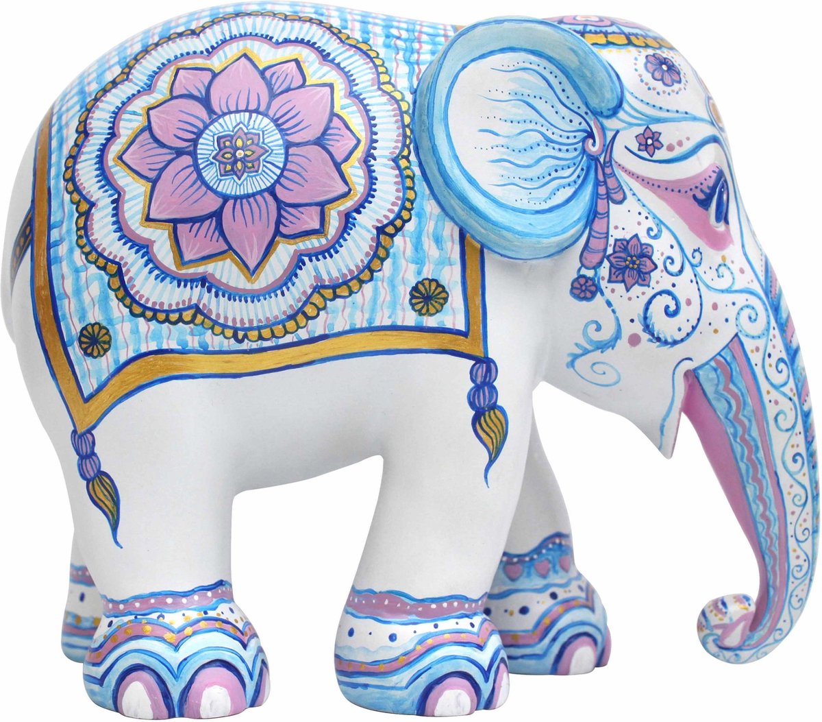 Elephant Parade Indian Blues - Handgemaakt Olifantenstandbeeld - 10 cm