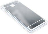 ADEL Siliconen Back Cover Hoesje Geschikt voor Samsung Galaxy J5 (2016) - Glimmende Spiegel Zilver