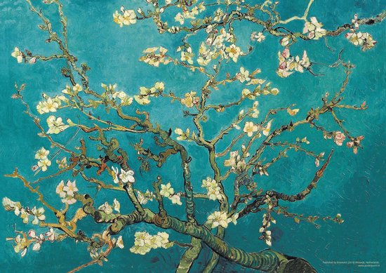 Peinture dorée - Vincent van Gogh - Fleur d'amandier - Or - Fleurs -  Décoration de