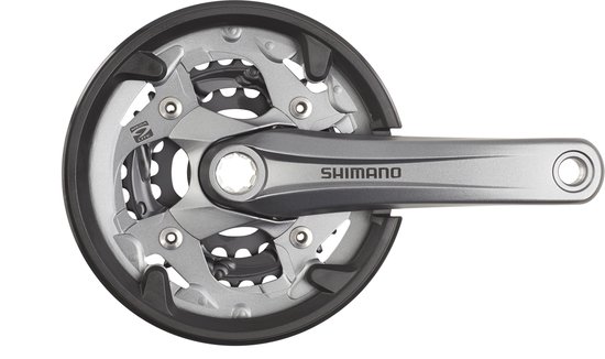 Shimano Alivio FC-M4000 Crankset 40/30/22 9-speed kettingring bescherming, grey... | bol.com