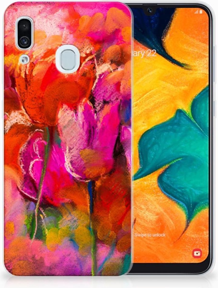 Hoesje maken Samsung Galaxy A30 Tulips