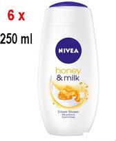 Nivea Douche Honey&Milk 6 x250 ml