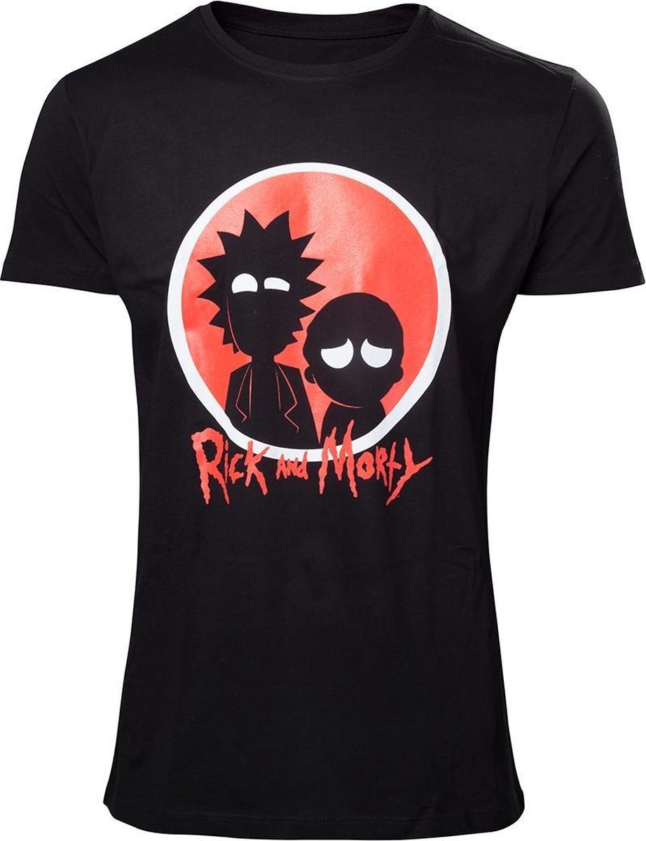 Rick & Morty - Silhouette T-Shirt - Zwart - XL