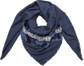 Sjaal met Pailletten Blauw