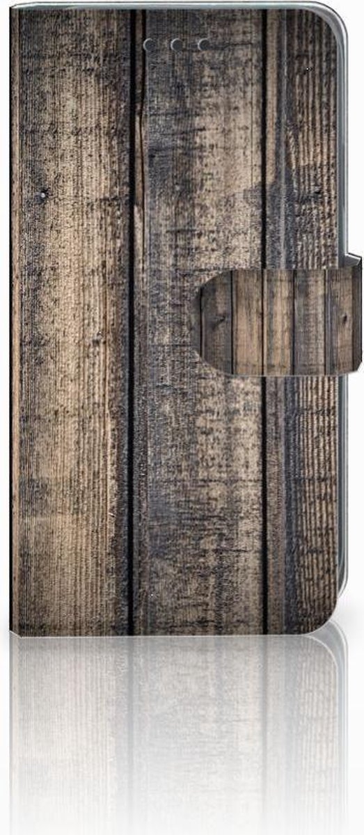 Book Case voor Apple iPhone Xr Book Style Case Steigerhout