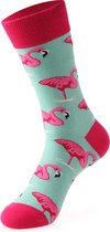 Grappige Sokken Flamingo Roze - Socks - Vrolijke, Grappige Sokken