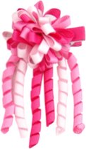 Jessidress Meisjes Haarclip met gekrulde linten - Roze