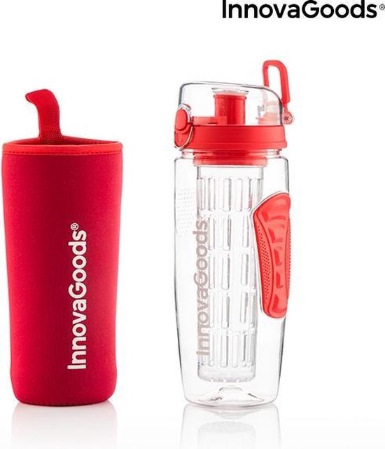 Innovagoods infruitssion fruit infuser waterfles XL Rood | bol.com