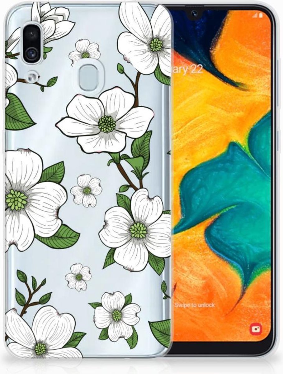 Samsung Galaxy A30 TPU Case Dogwood Flowers